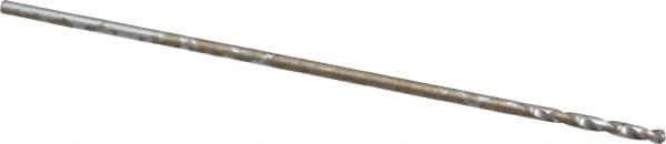 Chicago-Latrobe - #76 118° High Speed Steel Jobber Drill - Bright Finish, Right Hand Cut, Spiral Flute, Straight Shank, 7/8" OAL, Standard Point - Exact Tool & Supply