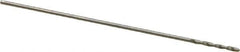 Chicago-Latrobe - #79 118° High Speed Steel Jobber Drill - Bright Finish, Right Hand Cut, Spiral Flute, Straight Shank, 3/4" OAL, Standard Point - Exact Tool & Supply