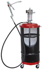 Lincoln - Grease Lubrication 80 Cu In/min Flow Aluminum Air-Operated Pump - For 120 Lb Container - Exact Tool & Supply