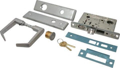 Yale - Extra Heavy Duty Entrance Lever Lockset - 2-3/4" Back Set, Standard Mortise Cylinder, Satin Chrome Finish - Exact Tool & Supply