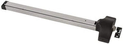 Yale - 30 to 36" Wide Door Range, Aluminum Painted Rim Exit Push Bar - Fits 30 to 36" Door, 2-1/2 Projection - Exact Tool & Supply