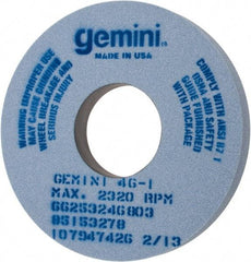 Norton - 14" Diam x 5" Hole x 1-1/2" Thick, I Hardness, 46 Grit Surface Grinding Wheel - Aluminum Oxide, Type 1, Coarse Grade, 2,320 Max RPM, No Recess - Exact Tool & Supply