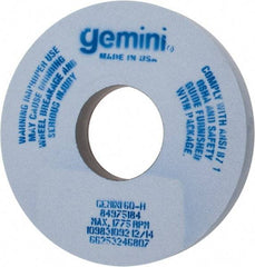 Norton - 14" Diam x 5" Hole x 1-1/2" Thick, H Hardness, 60 Grit Surface Grinding Wheel - Aluminum Oxide, Type 1, Medium Grade, 1,775 Max RPM, No Recess - Exact Tool & Supply