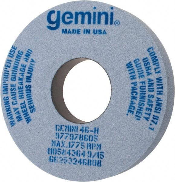 Norton - 14" Diam x 5" Hole x 2" Thick, H Hardness, 46 Grit Surface Grinding Wheel - Aluminum Oxide, Type 1, Coarse Grade, 1,775 Max RPM, No Recess - Exact Tool & Supply