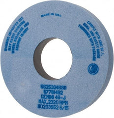 Norton - 14" Diam x 5" Hole x 2" Thick, J Hardness, 46 Grit Surface Grinding Wheel - Aluminum Oxide, Type 1, Coarse Grade, 2,320 Max RPM, No Recess - Exact Tool & Supply