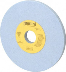 Norton - 7" Diam x 1-1/4" Hole x 1/2" Thick, I Hardness, 60 Grit Surface Grinding Wheel - Aluminum Oxide, Type 1, Medium Grade, 3,600 Max RPM, No Recess - Exact Tool & Supply