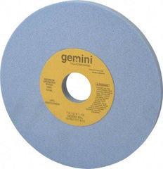Norton - 7" Diam x 1-1/4" Hole x 1/2" Thick, L Hardness, 60 Grit Surface Grinding Wheel - Aluminum Oxide, Type 1, Medium Grade, 3,600 Max RPM, No Recess - Exact Tool & Supply