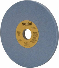 Norton - 8" Diam x 1-1/4" Hole x 1/2" Thick, K Hardness, 60 Grit Surface Grinding Wheel - Aluminum Oxide, Type 1, Medium Grade, 3,600 Max RPM, No Recess - Exact Tool & Supply