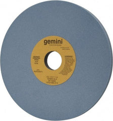 Norton - 8" Diam x 1-1/4" Hole x 1/2" Thick, K Hardness, 80 Grit Surface Grinding Wheel - Aluminum Oxide, Type 1, Medium Grade, 3,600 Max RPM, No Recess - Exact Tool & Supply