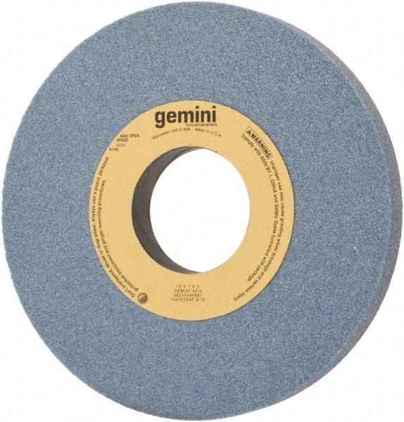 Norton - 10" Diam x 3" Hole x 1" Thick, K Hardness, 46 Grit Surface Grinding Wheel - Aluminum Oxide, Type 1, Coarse Grade, 3,250 Max RPM, No Recess - Exact Tool & Supply