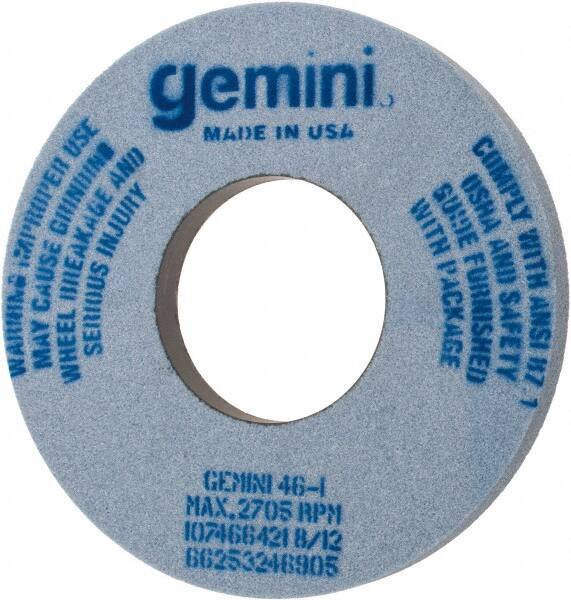 Norton - 12" Diam x 5" Hole x 1" Thick, I Hardness, 46 Grit Surface Grinding Wheel - Aluminum Oxide, Type 1, Coarse Grade, 2,705 Max RPM, No Recess - Exact Tool & Supply