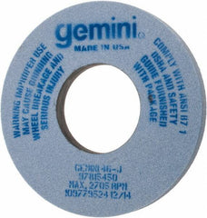 Norton - 12" Diam x 5" Hole x 1" Thick, J Hardness, 46 Grit Surface Grinding Wheel - Aluminum Oxide, Type 1, Coarse Grade, 2,705 Max RPM, No Recess - Exact Tool & Supply