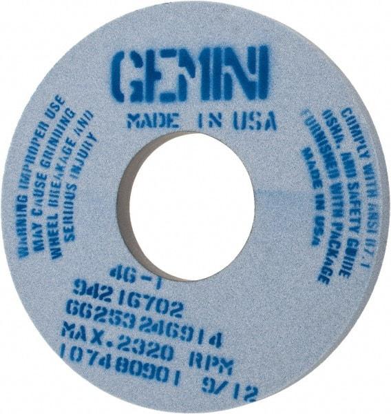 Norton - 14" Diam x 5" Hole x 1" Thick, I Hardness, 46 Grit Surface Grinding Wheel - Aluminum Oxide, Type 1, Coarse Grade, 2,320 Max RPM, No Recess - Exact Tool & Supply