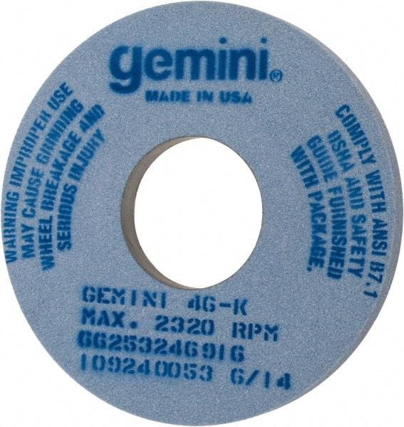 Norton - 14" Diam x 5" Hole x 1" Thick, K Hardness, 46 Grit Surface Grinding Wheel - Aluminum Oxide, Type 1, Coarse Grade, 2,320 Max RPM, No Recess - Exact Tool & Supply
