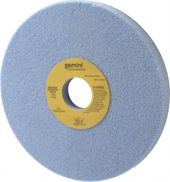 Norton - 7" Diam x 1-1/4" Hole x 3/4" Thick, I Hardness, 46 Grit Surface Grinding Wheel - Aluminum Oxide, Type 5, Coarse Grade, 3,600 Max RPM, One-Side Recess - Exact Tool & Supply
