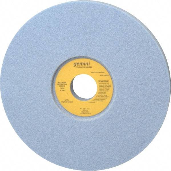 Norton - 8" Diam x 1-1/4" Hole x 3/4" Thick, J Hardness, 46 Grit Surface Grinding Wheel - Aluminum Oxide, Type 5, Coarse Grade, 3,600 Max RPM, One-Side Recess - Exact Tool & Supply
