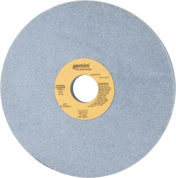 Norton - 8" Diam x 1-1/4" Hole x 1" Thick, J Hardness, 60 Grit Surface Grinding Wheel - Aluminum Oxide, Type 5, Medium Grade, 3,600 Max RPM, One-Side Recess - Exact Tool & Supply