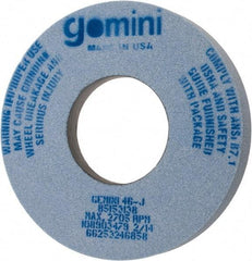 Norton - 12" Diam x 5" Hole x 1-1/2" Thick, J Hardness, 46 Grit Surface Grinding Wheel - Aluminum Oxide, Type 5, Coarse Grade, 2,705 Max RPM, One-Side Recess - Exact Tool & Supply