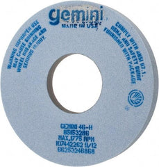 Norton - 14" Diam x 5" Hole x 1-1/2" Thick, H Hardness, 46 Grit Surface Grinding Wheel - Aluminum Oxide, Type 5, Coarse Grade, 1,775 Max RPM, One-Side Recess - Exact Tool & Supply