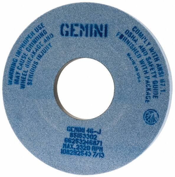 Norton - 14" Diam x 5" Hole x 1-1/2" Thick, J Hardness, 46 Grit Surface Grinding Wheel - Aluminum Oxide, Type 5, Coarse Grade, 2,320 Max RPM, One-Side Recess - Exact Tool & Supply