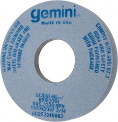 Norton - 14" Diam x 5" Hole x 2" Thick, J Hardness, 46 Grit Surface Grinding Wheel - Aluminum Oxide, Type 5, Coarse Grade, 2,320 Max RPM, One-Side Recess - Exact Tool & Supply