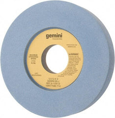 Norton - 12" Diam x 3" Hole x 2" Thick, J Hardness, 60 Grit Surface Grinding Wheel - Aluminum Oxide, Type 7, Medium Grade, 2,705 Max RPM, Two-Side Recess - Exact Tool & Supply