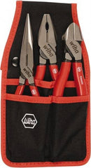 Wiha - 3 Piece Cutting Plier Set - Comes in Clamshell - Exact Tool & Supply