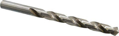Chicago-Latrobe - 3/8" 118° High Speed Steel Jobber Drill - Bright Finish, Right Hand Cut, Spiral Flute, Straight Shank, 5" OAL, Standard Point - Exact Tool & Supply