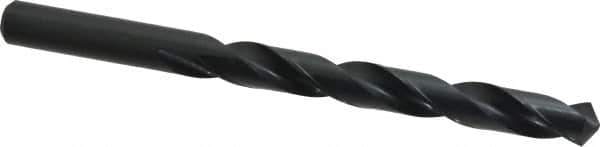 Chicago-Latrobe - 33/64" 118° High Speed Steel Jobber Drill - Oxide Finish, Right Hand Cut, Spiral Flute, Straight Shank, 6-5/8" OAL, Standard Point - Exact Tool & Supply