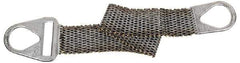 Lift-All - 4' Long x 3" Wide, 3,500 Lb Vertical Capacity, Steel Web Sling - 3,500 Lb Choker Capacity, with Hook Ends - Exact Tool & Supply