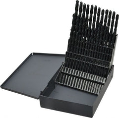 Chicago-Latrobe - 118° Point, Oxide Finish, High Speed Steel Jobber Length Drill Bit Set - Exact Tool & Supply