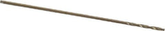 Chicago-Latrobe - 1/64" 135° Cobalt Jobber Drill - Oxide/Gold Finish, Right Hand Cut, Spiral Flute, Straight Shank, 3/4" OAL, Standard Point - Exact Tool & Supply