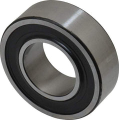 SKF - 30mm Bore Diam, 62mm OD, Double Seal Self Aligning Radial Ball Bearing - 20mm Wide, 2 Rows, Round Bore, 1,510 Lb Static Capacity, 5,350 Lb Dynamic Capacity - Exact Tool & Supply