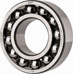 SKF - 35mm Bore Diam, 72mm OD, Open Self Aligning Radial Ball Bearing - 23mm Wide, 2 Rows, Round Bore, 1,980 Lb Static Capacity, 6,900 Lb Dynamic Capacity - Exact Tool & Supply