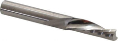Onsrud - 3/8" Cutting Diam x 1-1/8" Length of Cut, 1 Flute, Downcut Spiral Router Bit - Uncoated, Right Hand Cut, Solid Carbide, 3" OAL x 3/8" Shank Diam, Single Edge, 21° Helix Angle - Exact Tool & Supply