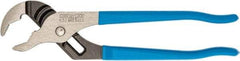 Channellock - 10" OAL, 2" Max Capacity, 7 Position Tongue & Groove Pliers - V-Jaws, Plastic Dipped Handles - Exact Tool & Supply