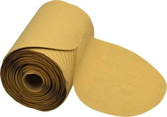 3M - 6" Diam, 220 Grit Aluminum Oxide Adhesive PSA Disc - Very Fine Grade, Gold, A Weighted Backing, Flexible, Use with Random Orbital Sanders - Exact Tool & Supply