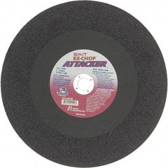 Sait - 14" Aluminum Oxide Cutoff Wheel - 3/32" Thick, 1" Arbor, 4,400 Max RPM, Use with Chop Saws - Exact Tool & Supply