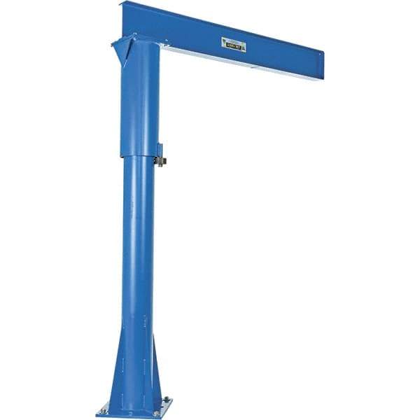Vestil - 2,000 Lb Load Capacity, Steel Jib Crane - 6' Span - Exact Tool & Supply