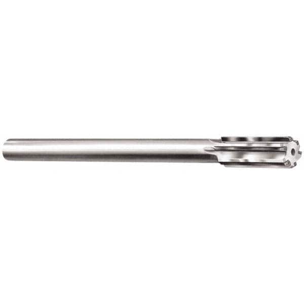 Made in USA - 15/32" Carbide-Tipped 6 Flute Chucking Reamer - Exact Tool & Supply