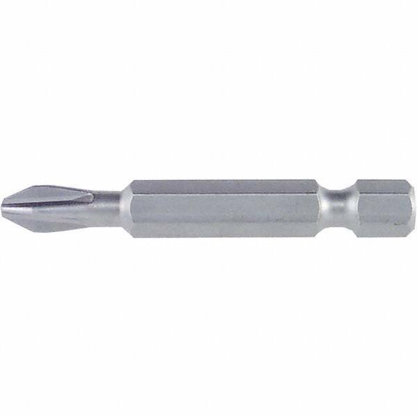 Wiha - #2 Power Bit - 1/4" Drive, 2-3/4" OAL - Exact Tool & Supply