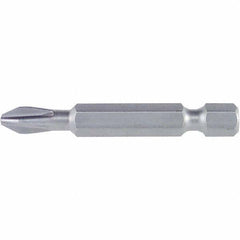 Wiha - #2 Power Bit - 1/4" Drive, 2-3/4" OAL - Exact Tool & Supply