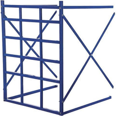 Vestil - 48" Wide, 60" High, Open Shelving Long Bar Pigeon Hole Add-On Unit - Steel, 48" Deep, Use with Vestil Long Bar Pigeon Hole Rack - Exact Tool & Supply