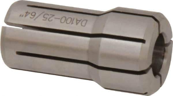 Accupro - 25/64 Inch, Series DA100 Double Angle Collet - 1.441 Inch Overall Length, 0.769 Inch Overall Diameter - Exact Tool & Supply