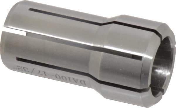 Accupro - 17/32 Inch, Series DA100 Double Angle Collet - 1.441 Inch Overall Length, 0.769 Inch Overall Diameter - Exact Tool & Supply