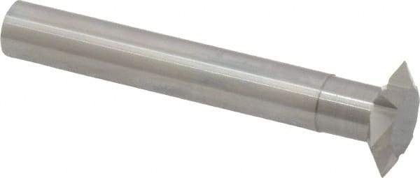 Accupro - 8 to 16 TPI, 0.06mm to 0.13mm Pitch, Internal/External Single Profile Thread Mill - 3/4" Noml Diam, 3/4" Cut Diam, 3/8" Shank Diam, 6 Flute, 0.22" Neck Diam, 3/8" Neck Length, 2-21/32" OAL, Bright Finish - Exact Tool & Supply