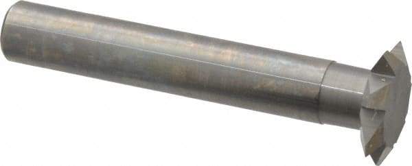 Accupro - 4 to 8 TPI, 0.13mm to 0.17mm Pitch, Internal/External Single Profile Thread Mill - 1" Cut Diam, 1/2" Shank Diam, 7 Flute, 1/2" Neck Length, 3-3/16" OAL, Bright Finish - Exact Tool & Supply