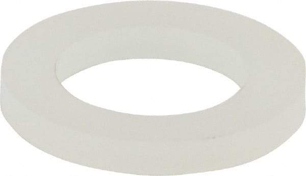 Made in USA - 5/16" Screw, Grade 6/6 Nylon Standard Flat Washer - 8.05mm ID x 1/2" OD, 1.57mm Thick - Exact Tool & Supply