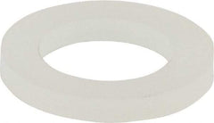 Made in USA - 5/16" Screw, Grade 6/6 Nylon Standard Flat Washer - 8.05mm ID x 1/2" OD, 1.57mm Thick - Exact Tool & Supply