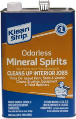 Klean-Strip - 1 Gal Mineral Spirits - 815 gL VOC Content, Comes in Metal Can - Exact Tool & Supply